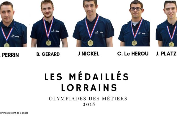 Olympiades des métiers 2018 : 23 médailles pour la région Grand Est dont 6 pour les lorrains.