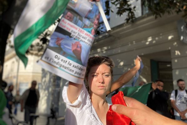 Rassemblement pour la Palestine à Nantes, le 11 octobre 2023