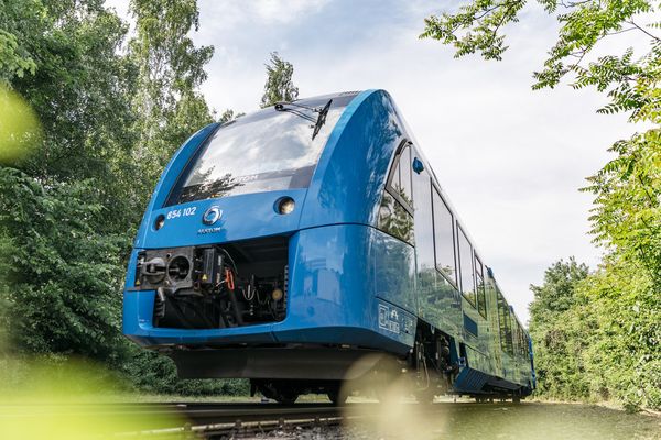 Le train à hydrogène Alstom, qui circule en Allemagne depuis 2018.