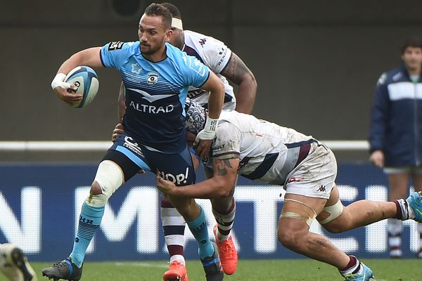 Le Montpelliérain Aaron Cruden lors de la victoire du MHR face à Bordeaux-Bègles - 24 février 2017