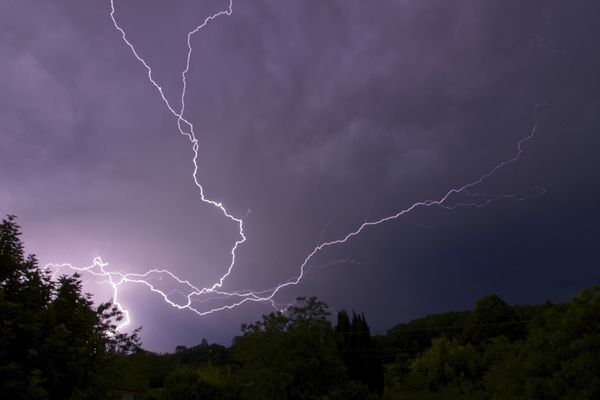 Météo France a placé l'Ardèche et la Drôme en vigilance orange aux orages jusqu'au dimanche 8 septembre. (photo d'illustration)