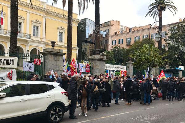 7e journée nationale de mobilisation contre la réforme des retraites. Vendredi 24 janvier, des manifestations se sont tenues à Ajaccio et Bastia à l’appel de l’intersyndicale. 