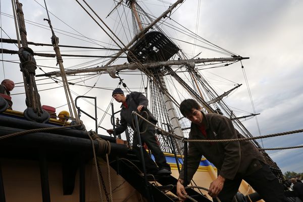 L'équipage de l'Hermione : 80 gabiers et 17 marins professionnels