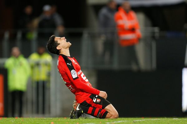 Benjamin André, milieu de terrain du Stade Rennais à l'origine d'une passe décisive contre Lorient