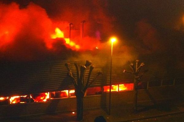 Incendie de la blanchisserie de l'hôpital d'Argentan (Orne)