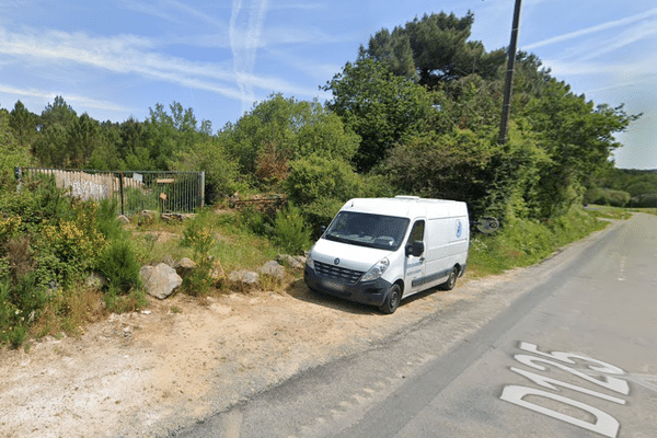 L'entrée de la carrière du Tahun, à Guéméné-Penfao