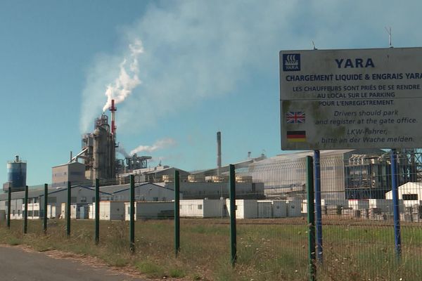 L'usine d'engrais Yara est située à Montoir-de-Bretagne à côté de Saint-Nazaire