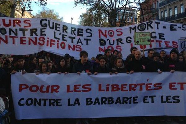 Lors de la marche du 21 novembre à Toulouse