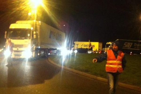 Le blocage à Noyal-sur-Vilaine