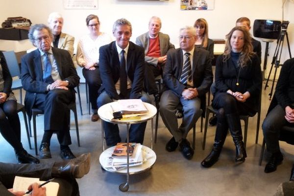 Montpellier - Alain Saurel, candidat à la mairie de Montpellier, en conférence de presse - février 2014.