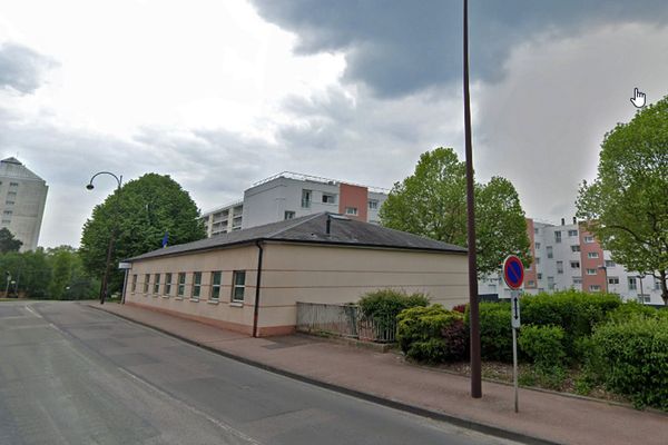 Le commissariat de police , boulevard Ravel à Grand-Quevilly (Seine-Maritime) 