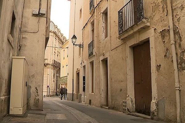 Béziers (Hérault) - le centre-ville ancien - janvier 2019.