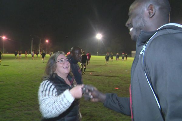 Pascale Clara, la présidente du club de rugby Malemort XV