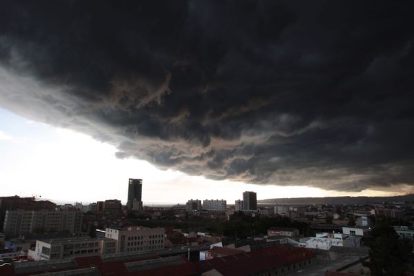 Un orage au dessus de Marseille en 2009