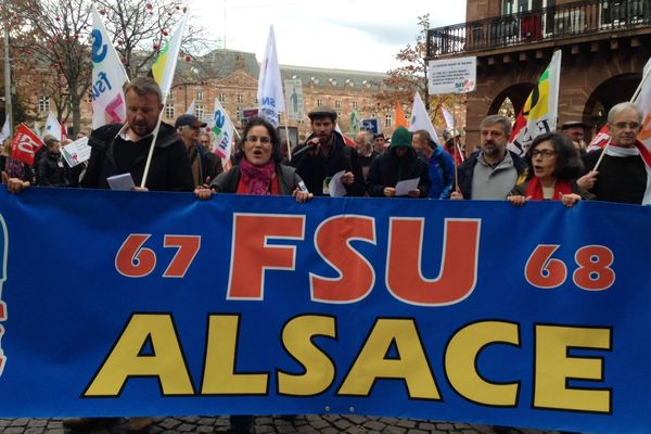 Manifestation à Strasbourg le 12 novembre contre les suppressions de postes dans l'Education nationale