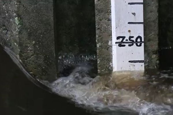 La cote a atteint 2.40m au Pont de Paille à Trignac, Loire-Atlantique