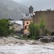 Archives. La rivière Arc qui s'écoule dans la vallée de la Maurienne connait régulièrement des crues importantes, comme ici en 2008 à Lanslebourg.