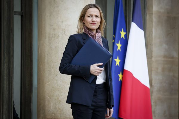 Bérangère Couillard lors d'une sortie du conseil des ministres au Palais de l'Elysée, décembre 2023.