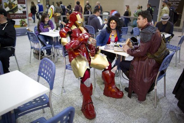 Iron man lors d'une convention au Royaume-Uni.