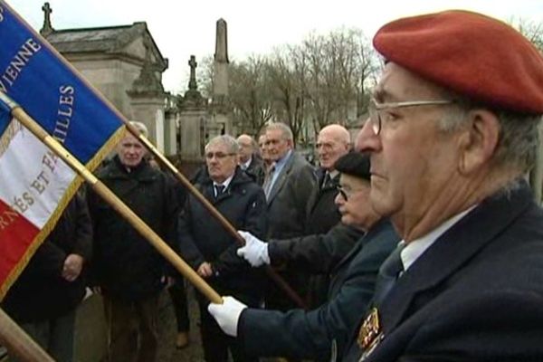 La commémoration ce matin au cimetière de Louyat à Limoges.