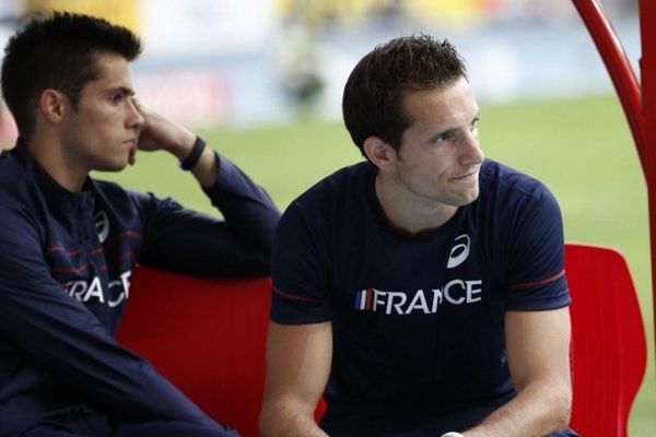 Après l'élimination de Valentin (à gauche) Renaud Lavillenie n'a pas réussi à atteindre son objectif de devenir Champion du Monde de saut à la perche.