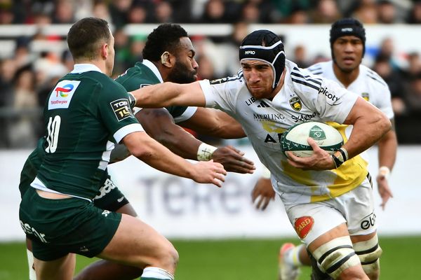 Victoire de La Rochelle face à Pau Top 14 samedi 6 janvier 2024 à l'issue d'un match en deux temps.