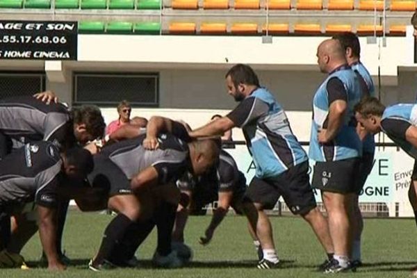 Dernier entraînement du CA Brive avant le match contre le Racing Metro