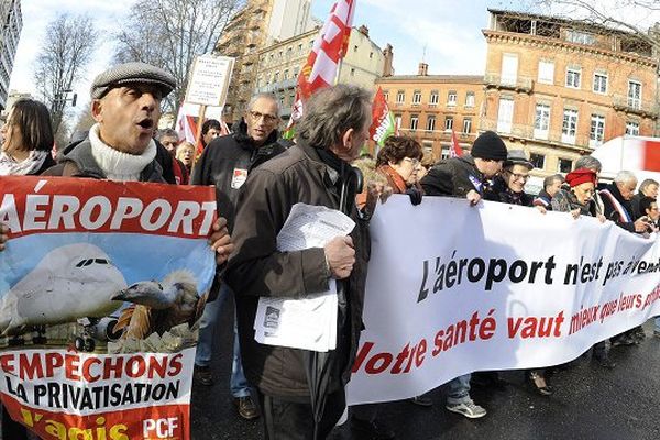 Le collectif contre la privatisation de la gestion de l'aéroport avait déjà manifesté à Toulouse.