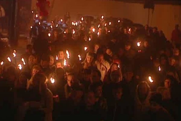 Festivités à Beaujeu pour le déblocage du Beaujolais nouveau