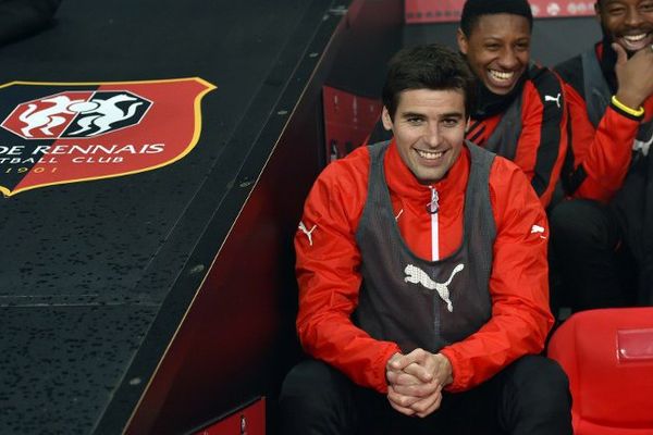 Yoann Gourcuff, heureux sur les bancs du Stade Rennais