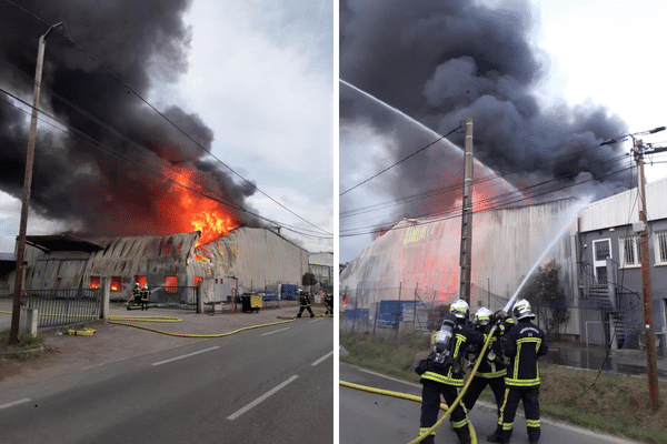 Les pompiers ont tenté de limiter la propagation de l'incendie.