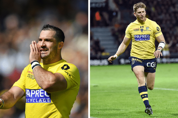 De gauche à droite : Scott Spedding et David Strettle quitteront la tunique jaune et bleue à l'issue de la saison 2017-2018.