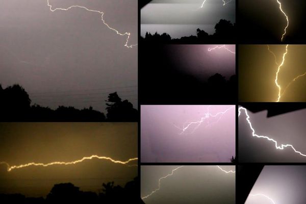 Image d'illustration (photos de l'orage de la nuit du 11 au 12 juin prises à côté de Thiberville, dans l'Eure)