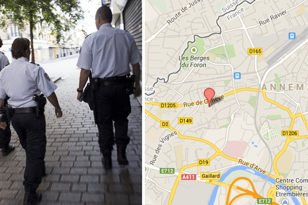 Photo d'illustration. Les trois policiers ont été agressés à Ambilly, dans l'agglomération d'Annemasse.