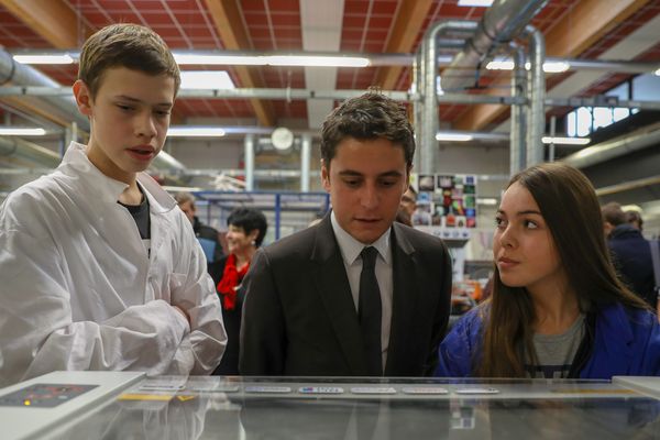 Gabriel Attal au lycée Le corbusier de Tourcoing ce jeudi