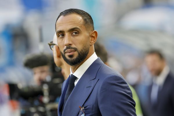 Football Championnat de France Ligue 1 L1 4e journée Match Olympique de Marseille OM - OGC Nice au Stade Vélodrome Medhi BENATIA conseiller sportif du président de l'OM