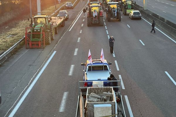 Blocage sur l'autoroute A 5 ce mercredi 31 janvier.