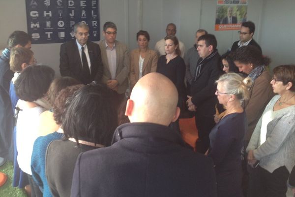 JJ.Queyranne et son équipe ont observé ce matin une minute de silence en hommage aux victimes des attentats de Paris 