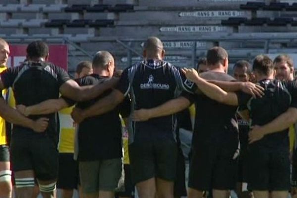 Les rugbymen brivistes à l'entraînement ce matin