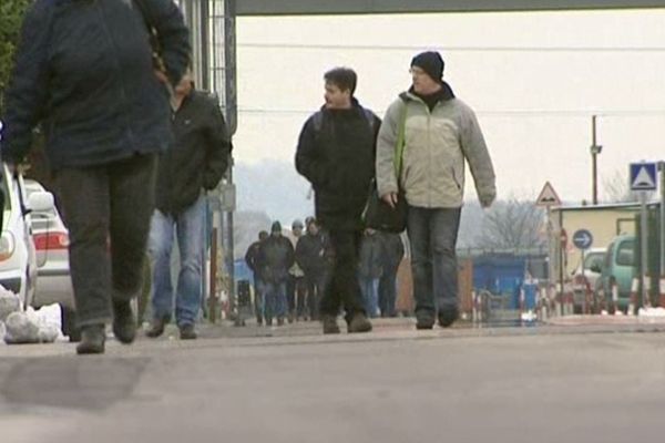 Sortie d'usine chez Goodyear Amiens