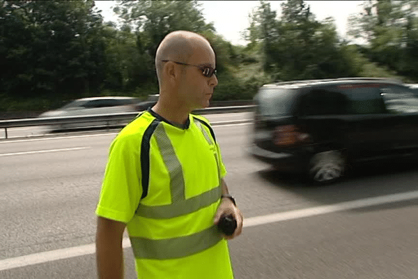 Les patrouilleurs de l'autoroute sur le terrain