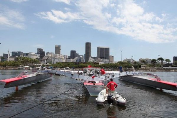 Le bateau de Lemonchois "Prince de Bretagne" est arrivé à Rio au Brésil 