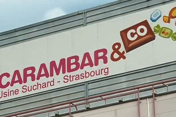 L'usine Suchard à Strasbourg, plaine des Bouchers. Le groupe Carambar&Co a investi massivement en Alsace.