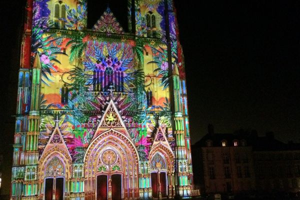 Jusqu'au 30 décembre "L'Odyssée des Rêves" projetée sur la cathédrale de Nantes