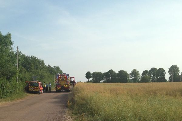 Un petit avion s’est écrasé à hauteur de la commune de Daix, près de Dijon, jeudi 22 juin 2017 