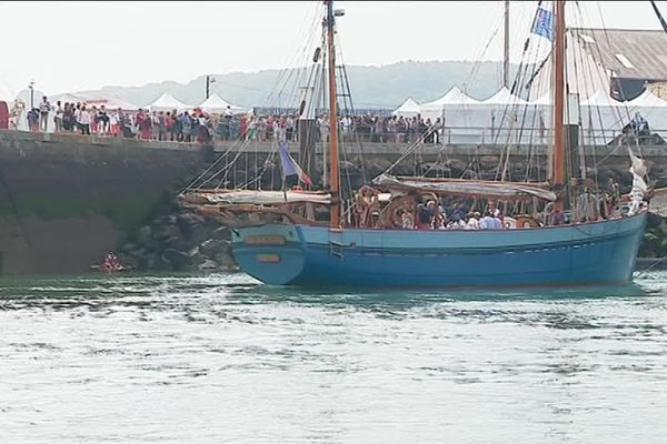 Le public était au rendez-vous pour cette 30ème édition des fêtes de la mer à Fécamp. Dimanche 8 juillet 2018.