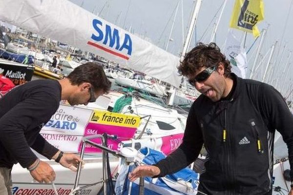 Nicolas Jossier (In Extenso) 14eme de la 3eme étape de la Solitaire du Figaro Eric Bompard Cachemire 2014.