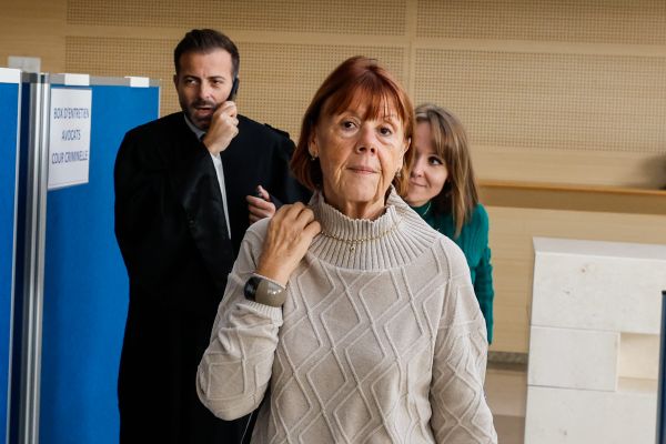 Avignon, le 4 octobre 2024 - Gisèle Pelicot au palais de justice.