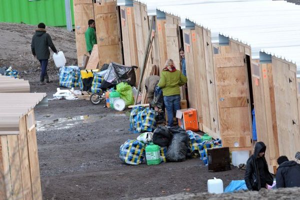 Le nouveau camp de migrants à Grande-Synthe.