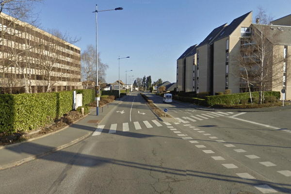 Le croisement de l'avenue Charles-de-Gaulle et des rues Marcel-Brunet et Raymond-Gadet à Guéret où a eu lieu l'accident.